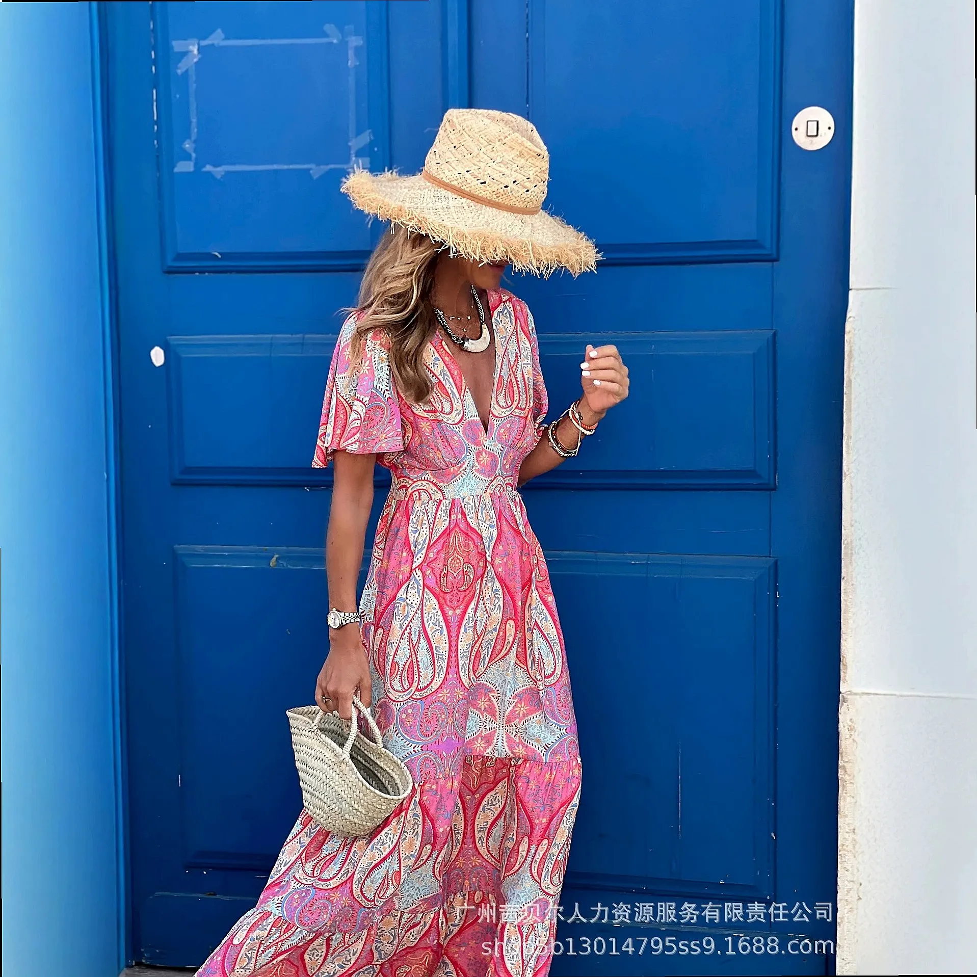 Abito lungo con stampa floreal - Maxi Dress Boho recensione e prezzo