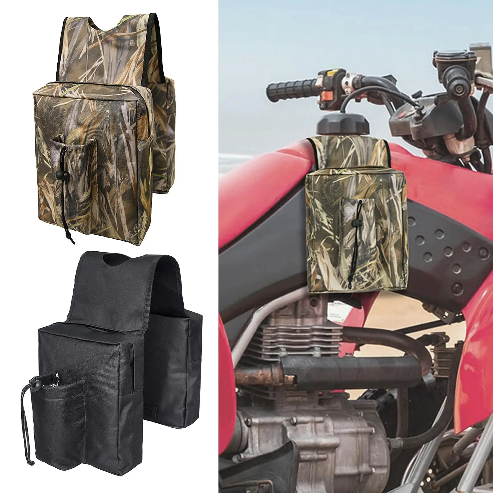 

ATV Tank Top Saddle Bag Motorcycle Storage for Snowmobiles and other vehicles
