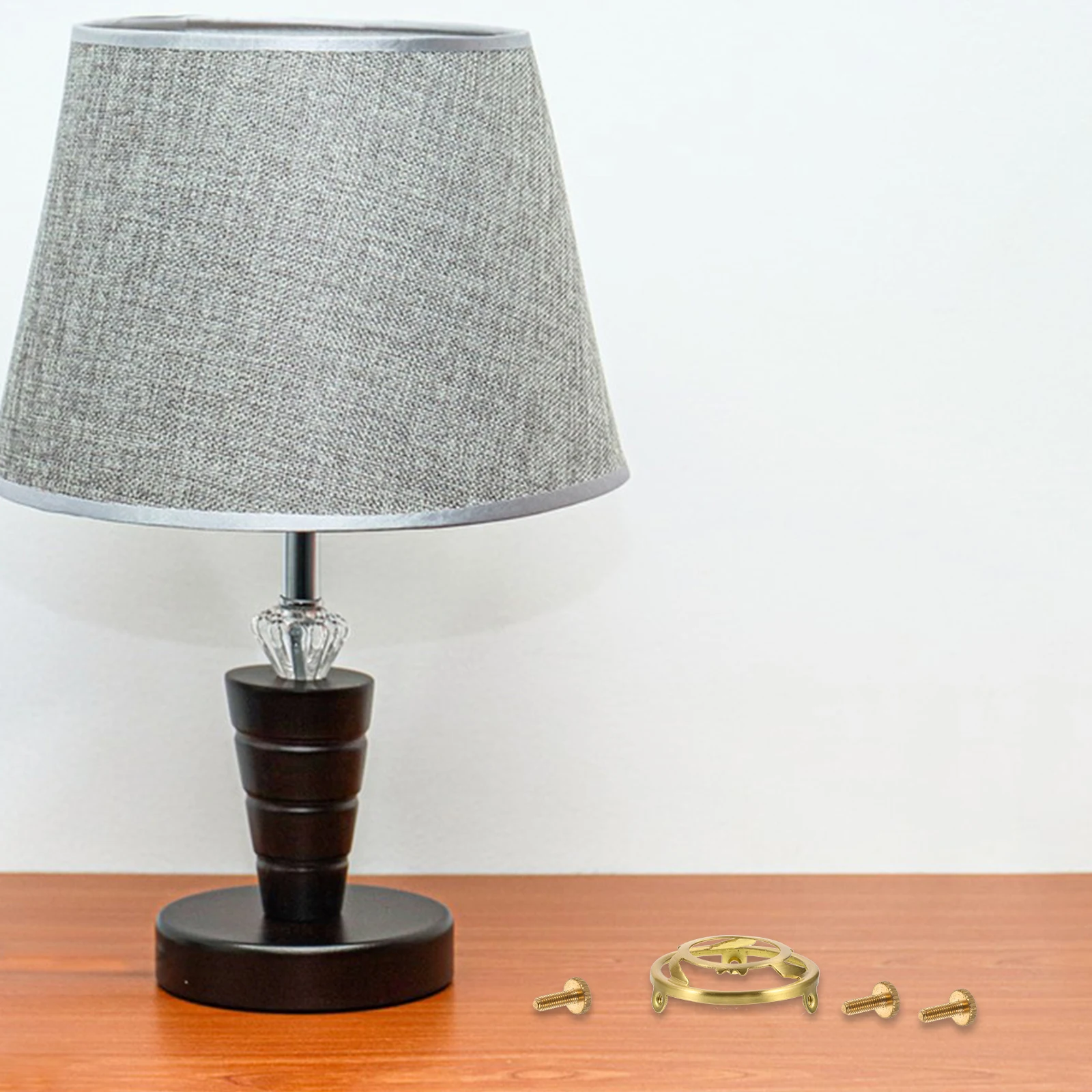 

1 комплект, медное кольцо-переходник для абажура, стабильный держатель абажура, запасная часть для настольных ламп, светильник, воротник