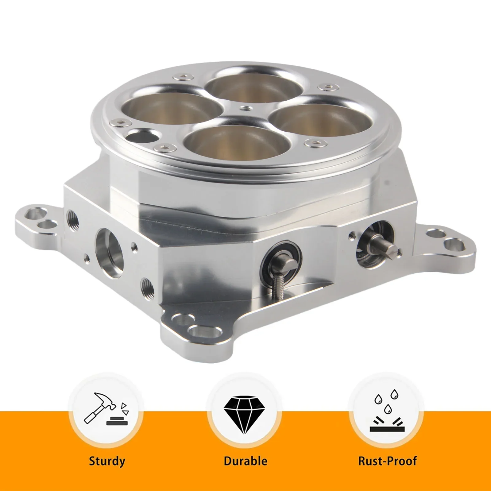 

High Quality new Replacement For PCE138.1002" 1200 Cfm 4-Barrel 4150 Billet Throttle Body 6061-T6 Aluminum For LS Engines