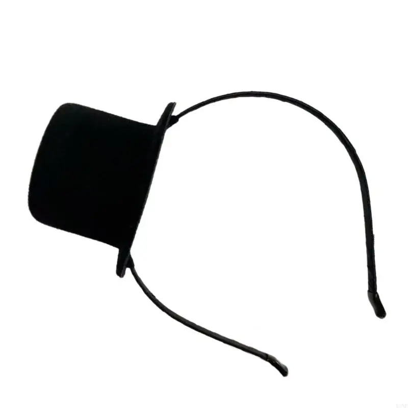 Y3NE Adult Mini Top Hat Headband Fascinator Teas Party Headpiece for Womens Gatsby Party Costume Accessories Top Hat Headpiece