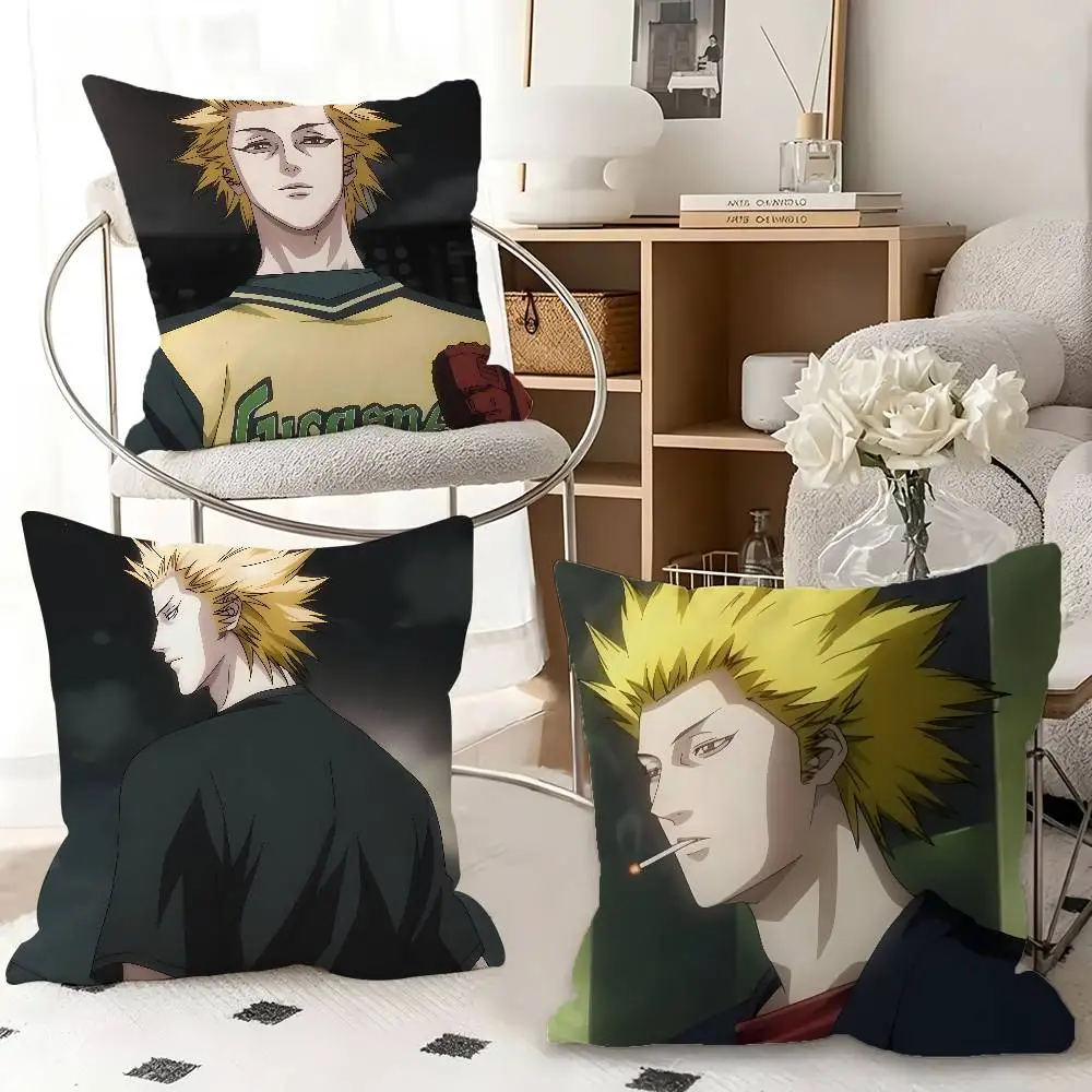 1pc Toua Tokuchi Anime Characters Pillow Case Fashion Square Pillowcase Bedroom Sofa Room Ins Decoration Leisure