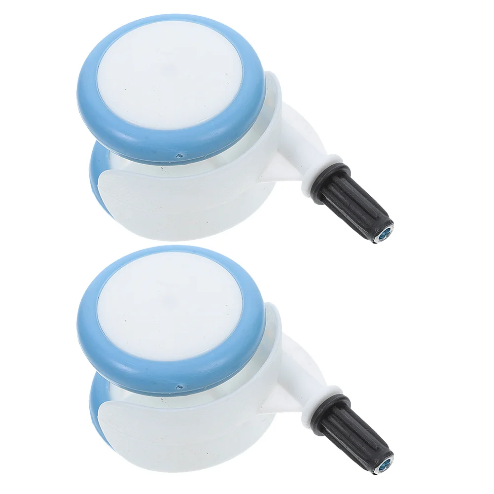 

2 шт. сменные колеса для ходунков для детской тележки, универсальные резиновые прочные, простые в установке, гладкие, стабильные аксессуары для младенцев