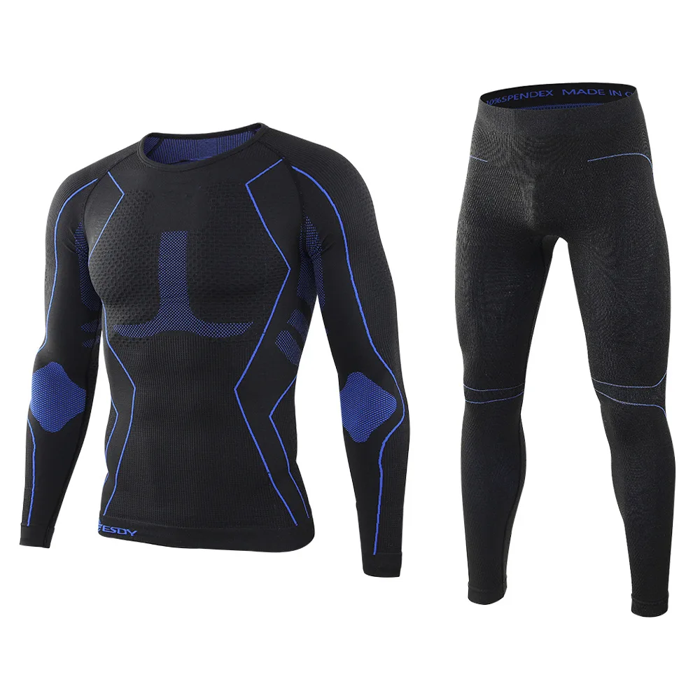 Esdy No.2 Outdoor Sport Warmte Opslag En Thermische Isolatie Naadloze Ondergoed Gebreide Sport Ondergoed Set Fitness Kleding