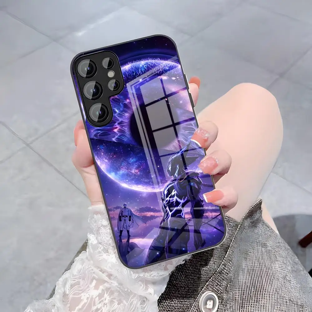 O-One Punch M-Man Garou Phone Case For Samsung A25 A13 A33 5G A54 A36 A35 A56 A52 A14 Shockproof Glass Cover