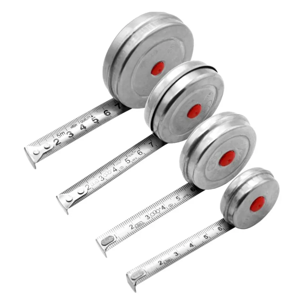 Mini Retractable Tape Measuring Tool Stainless Steel for Home Factory Office 1m 2m 3m 5m Woodworking Tape Measure