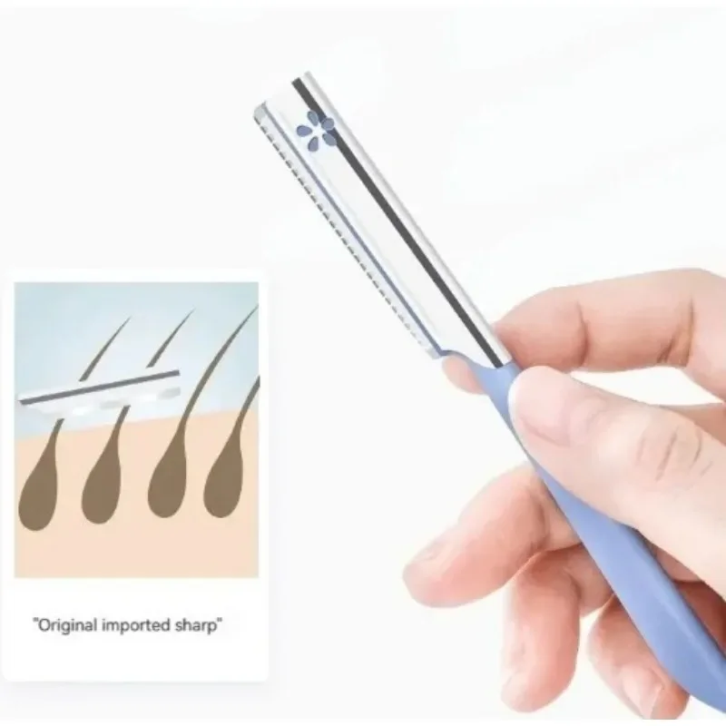 

5-10 шт., триммер для бровей, эпилятор для бровей, удаление волос, стальное лезвие для укладки, острое средство для удаления лица, бритва, складной инструмент для красоты