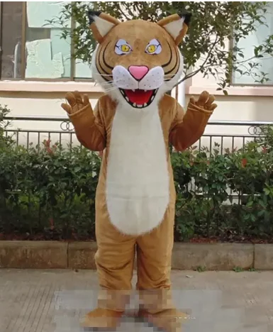 

New Adult Halloween Character Brown Tiger Christmas Dress Full Body Outfit Mascot Costume