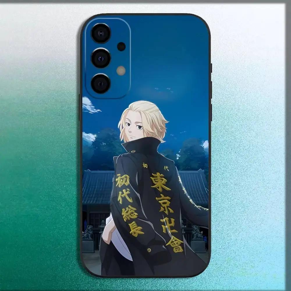 حافظة هاتف طوكيو سانو ريفينجرز مانجيرو لهاتف سامسونج جالاكسي A73,72,71,A52,51,40,41,A22,A32,31,A13,12,Note20 غلاف أسود ناعم #5