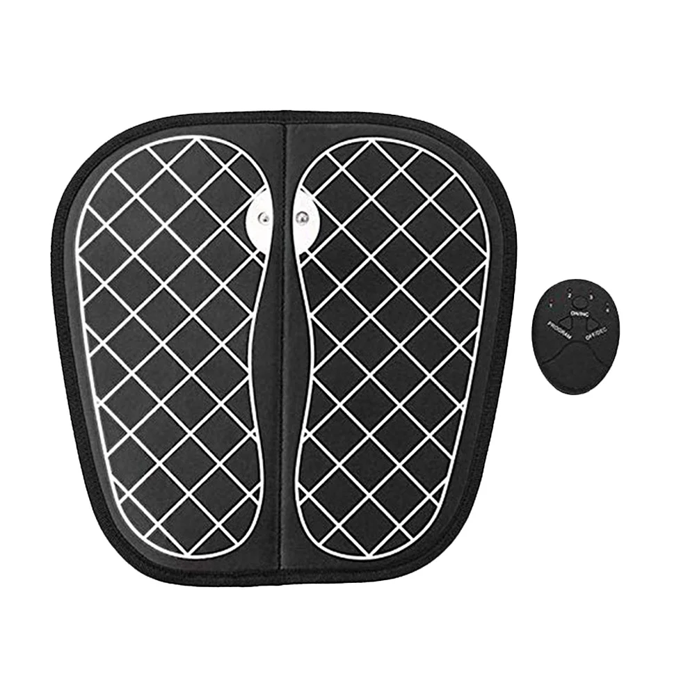 1 stuks elektrische voetmassagemat USB-oplaadmassagepad voor thuisgebruik stimuleert de bloedstroom Sterke immuniteit Ondersteuning Zwart