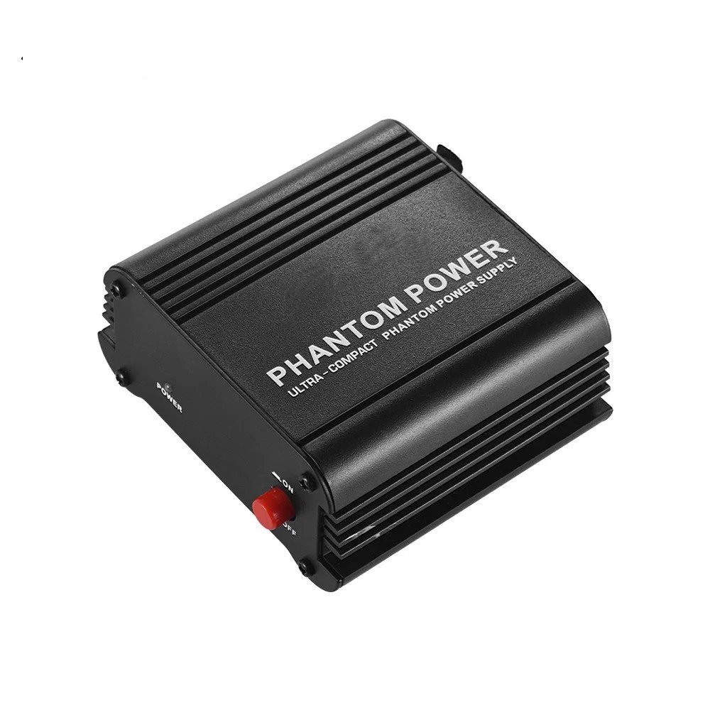 

DC 48V Balance XLR IN/OUT Jack Phantom Power Supply for Condenser Microphone AU Phantom Power
