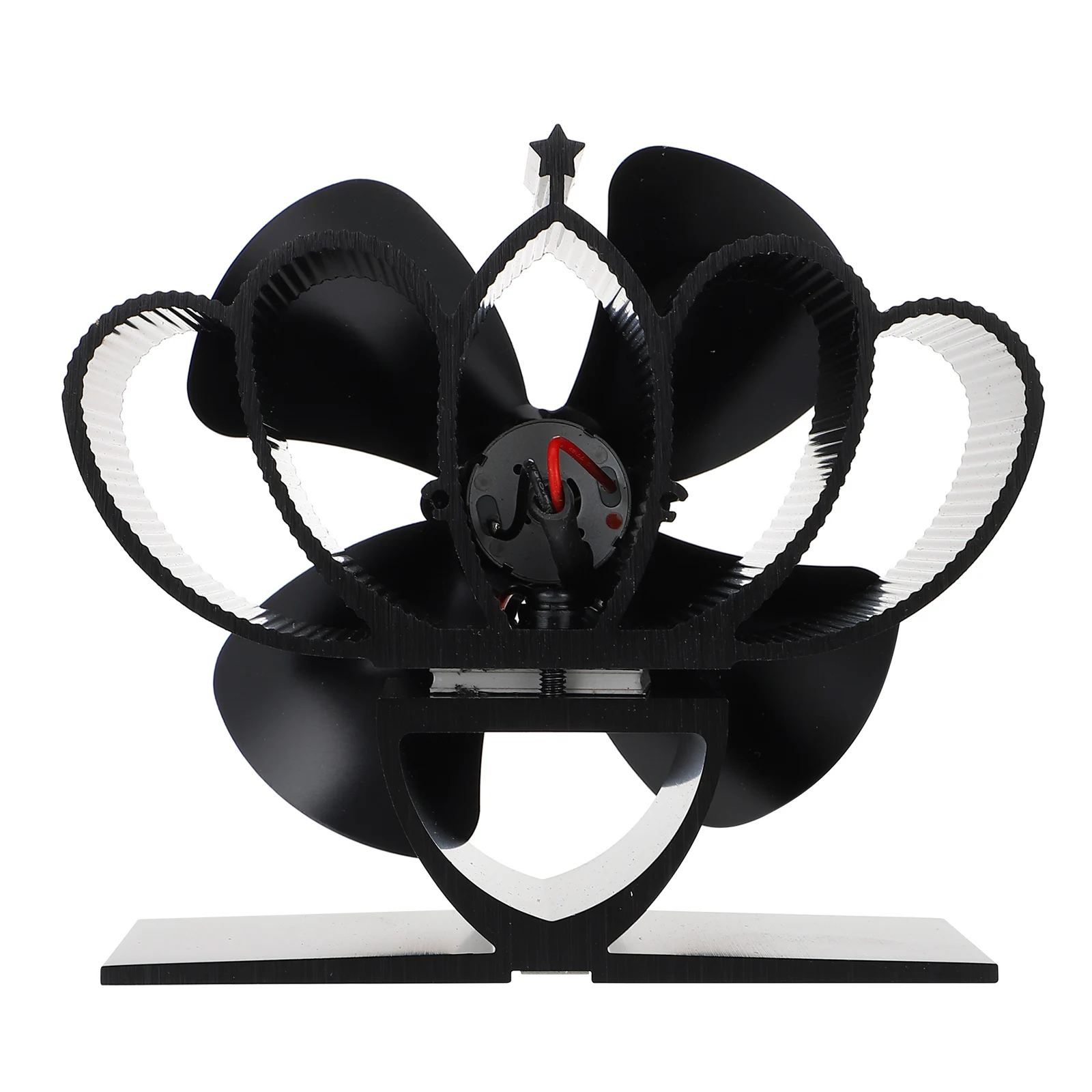 

Тепловой вентилятор для камина, мини-бесшумная черная термопечь из алюминиевого сплава, экологически чистый инструмент для циркуляции теплого воздуха, домашний нагревательный инструмент