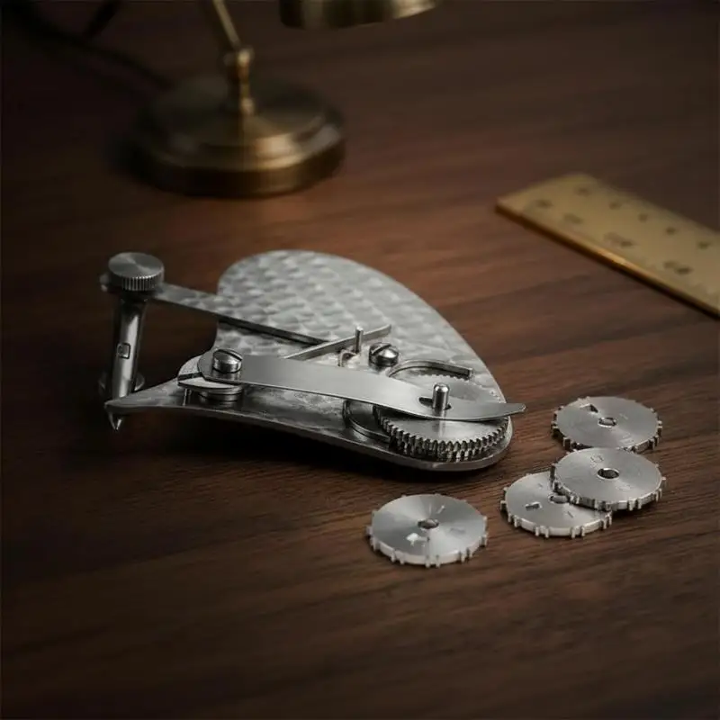 Vintage Precision Dotting Pen Set Dual Mode Mechanical Gear Train Ruling Pen Portable for Travel Sketching Calligraphy DIY Hand