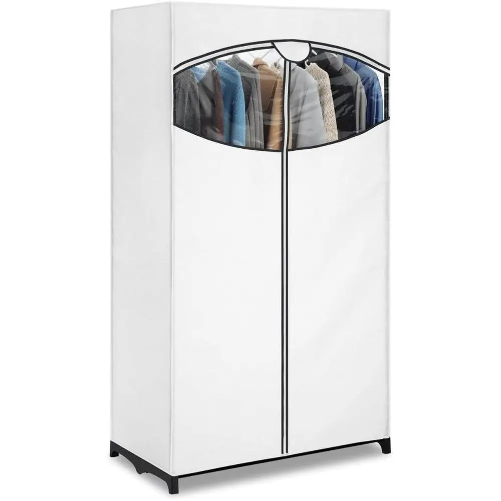 

White, Clothes Closet abric Cover, 36"