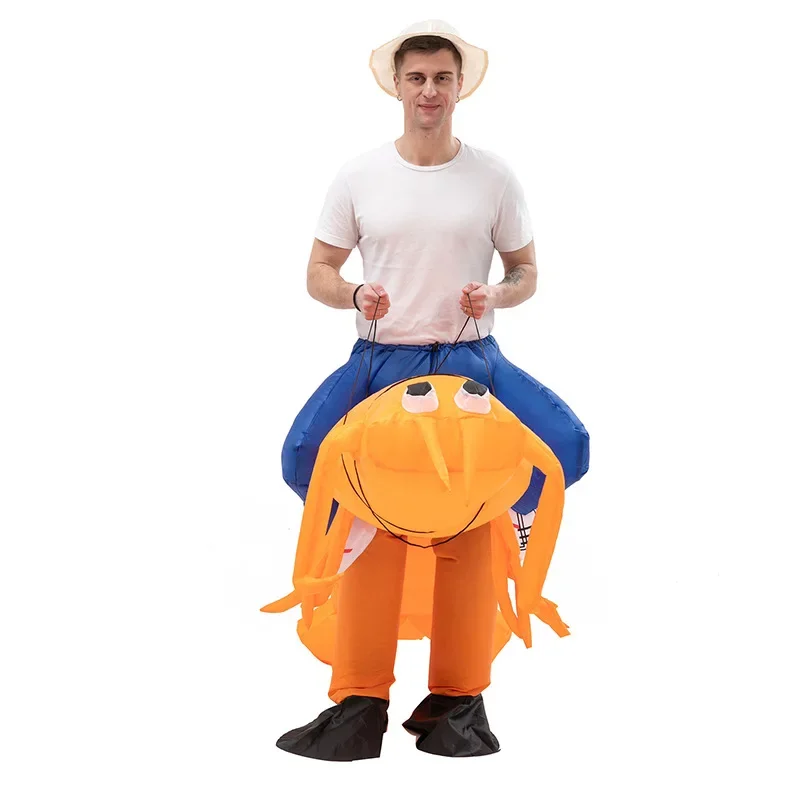 Inflatable Shrimp Mascot Cosplay Costume Activities Toys Stage Show Activity Suit Active Atmosphere Doll Inflatable Clothing