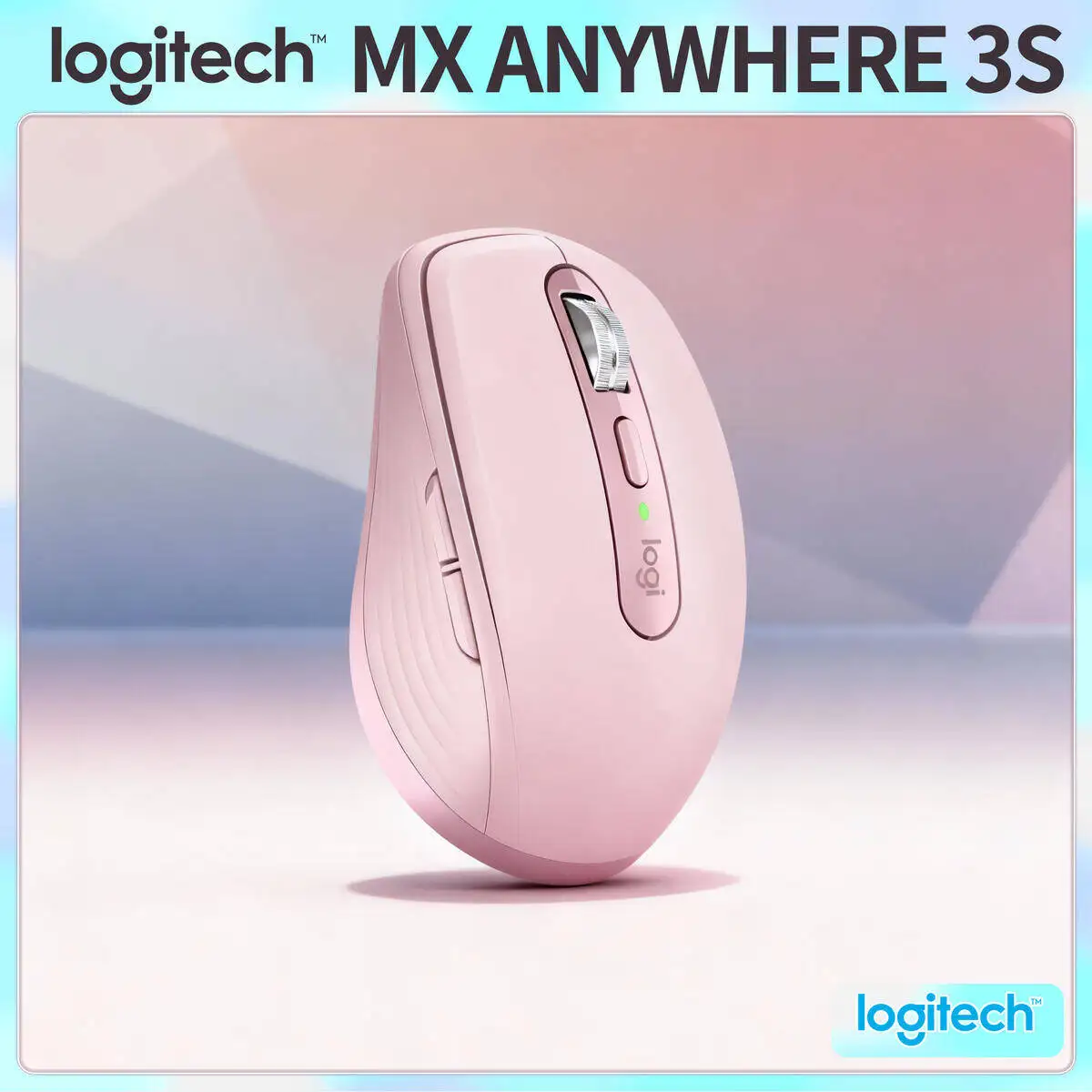 

Logitech MX Anywhere 3S Ergonomic Wireless Mouse Rechargeable 7 Custom Buttons for Office Gaming