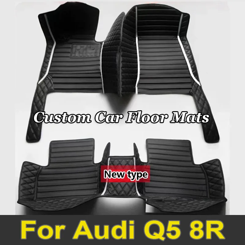 Auto Leather Carpets For Audi Q5 8R 2016 2015 2014 2013 2012 2011 2010 2009 Car Floor Mats Interior Accessories Protector Parts