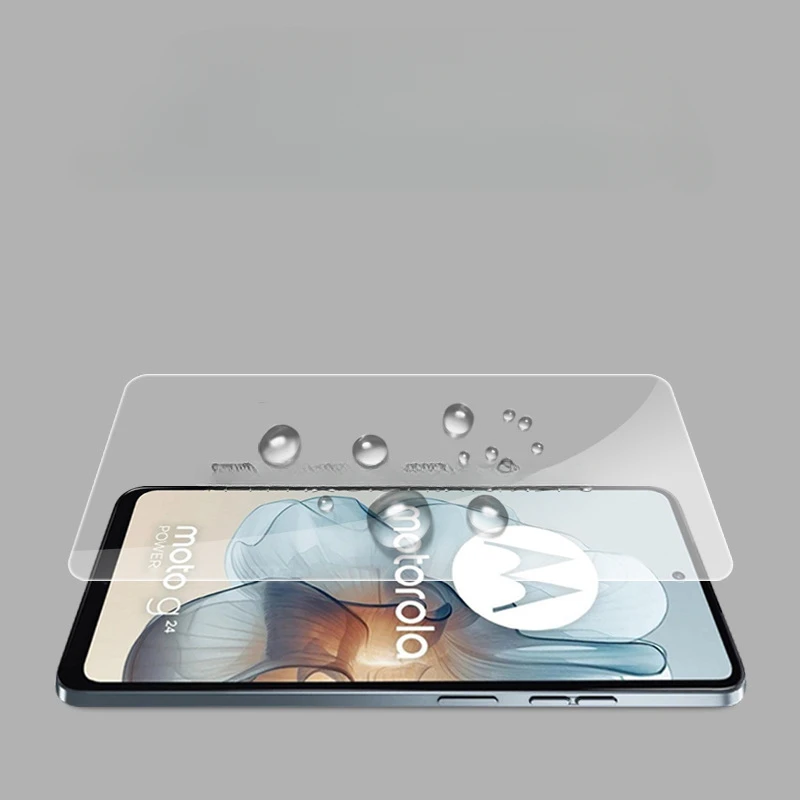 واقي شاشة Hd من الزجاج المقسى لموتورولا موتو g45 5g ، غطاء كامل
