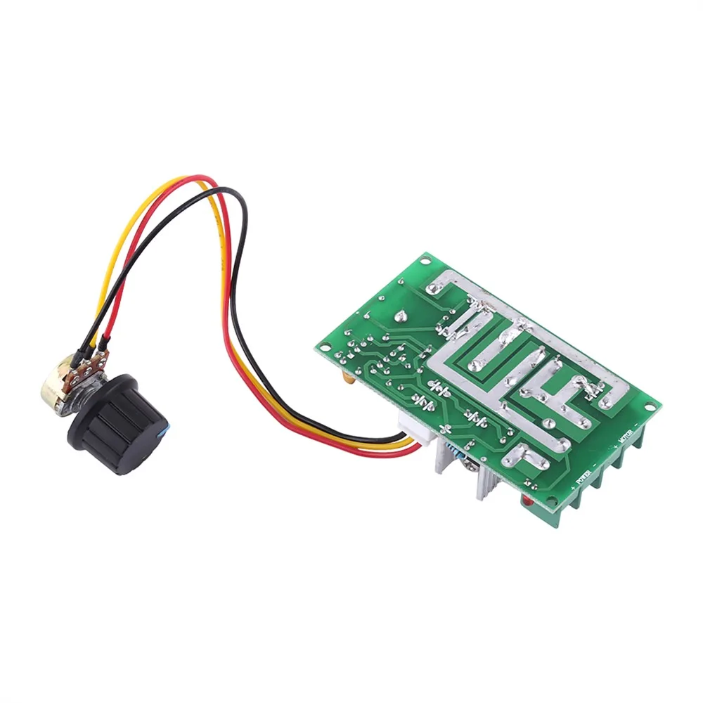 20A PWM Motor Speed Controller 10-60V DC 1200W Max DC Motor Driver Module High Power PWM Control Motor Speed Regulator