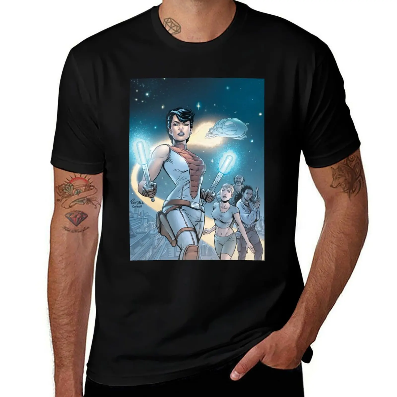 

THE DARKSTAR ZEPHYR T-Shirt Simple Trendy Casual T-Shirt
