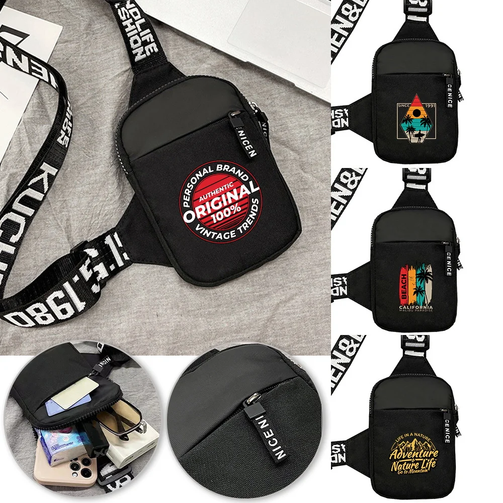 

Men Chest Bag Fashion Multi-functional Fitness Yoga Chest Pack Holiday Series Men and Women Sports One Shoulder Crossbody Bag