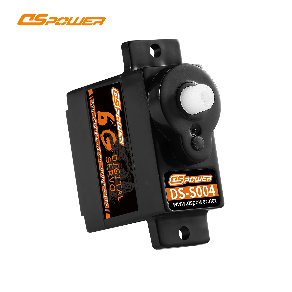 DSpower 6g Micro Digital Servo Motore Coreless con ingranaggi in plastica 4.8 ~ 6.0V DC per RC Auto Aereo Barca Aliante ad ala fissa Robot WLToys