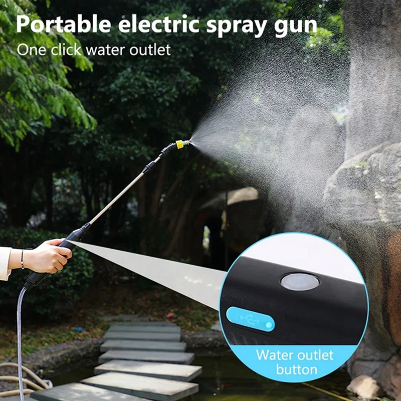 Electric Plant Sprayer Watering Spray Wand Rechargeable Garden Sprayer Plant Mister Sprayer Lawn Weeds Plants,10 Meter