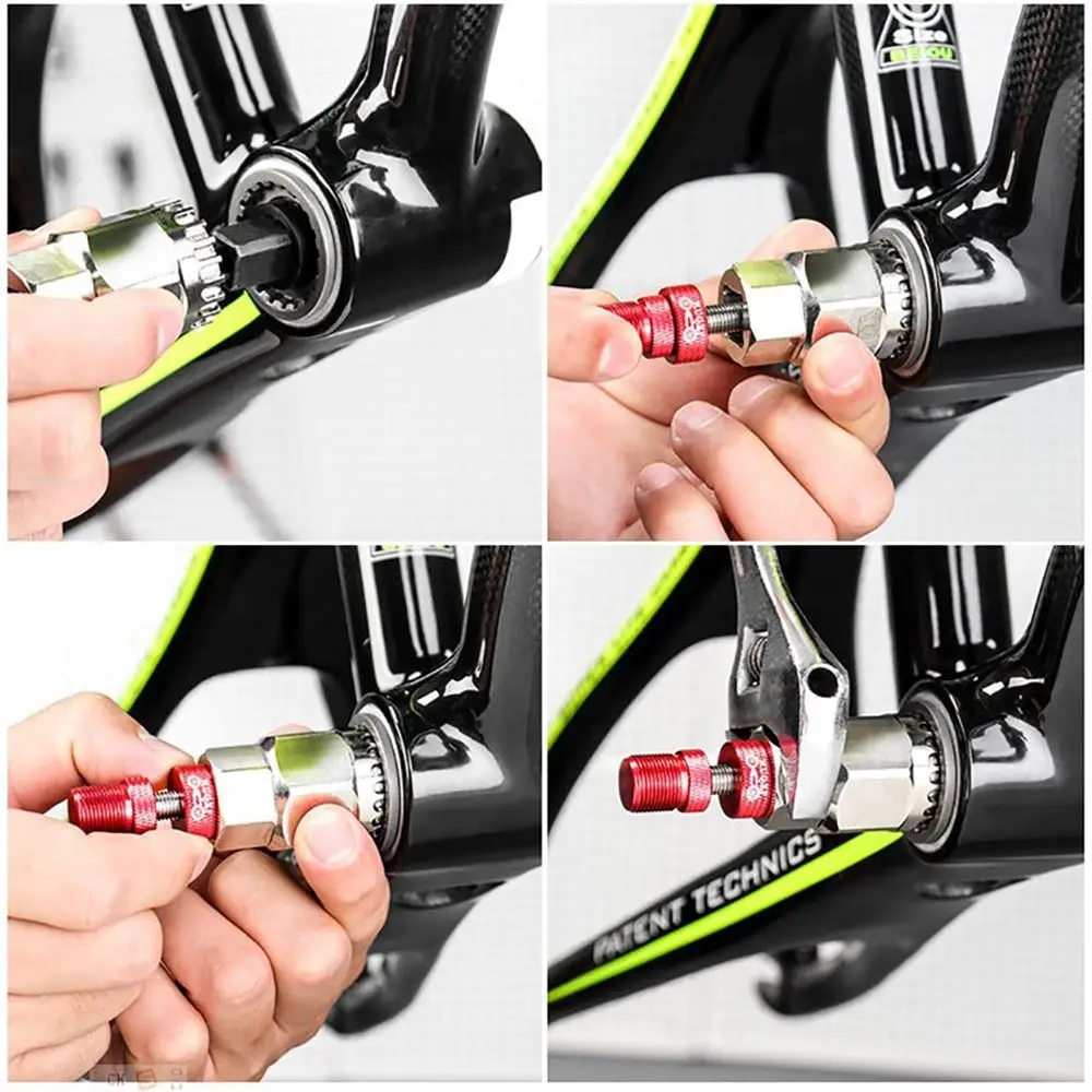 Anti Drop Bottom Bracket Remover Stainless Steel Square Hole Spline Bottom Bracket Tools Universal Bike Repair