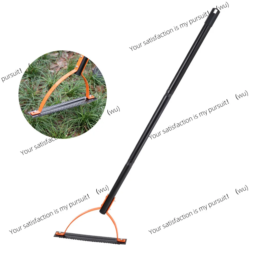 Manual lawn whip with serrated double blades Sharp, weed mowing machine Garden tools