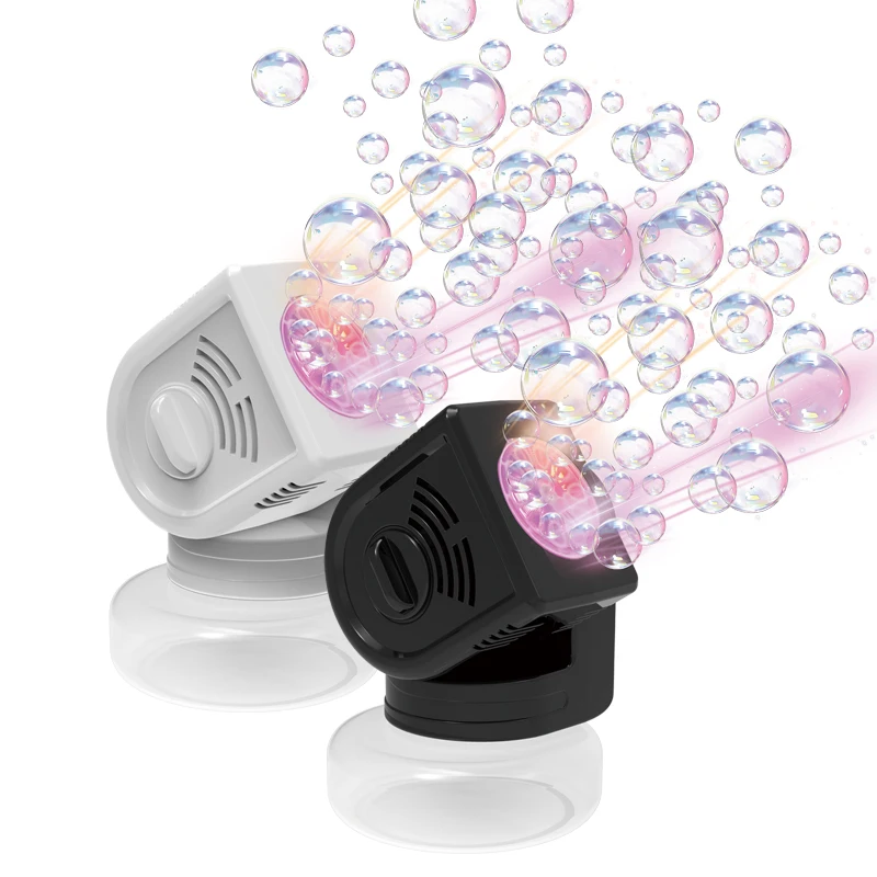 90 °   หมุนหัวฟองของเล่นเด็กฟองเครื่องทําฟองแบบโต้ตอบพ่อแม่และลูกโดยไม่ต้องใช้น้ําฟองแบตเตอรี่