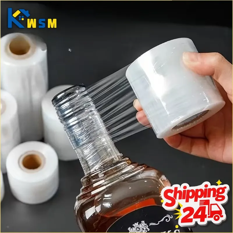 

Elastic Stretchable Non Heat Bottle Sealing Film Easy Use Packaging Supplies for Jars Cans Containers Food Preservation Cover