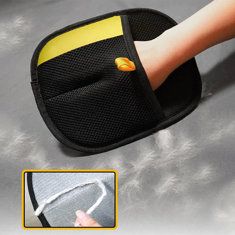 Pet Hair Remover Electrostatic Glove, Pets Grooming Gloves, High-Efficiency Pets Hairs Removal Gloves, Cat Hairs Removal Tool