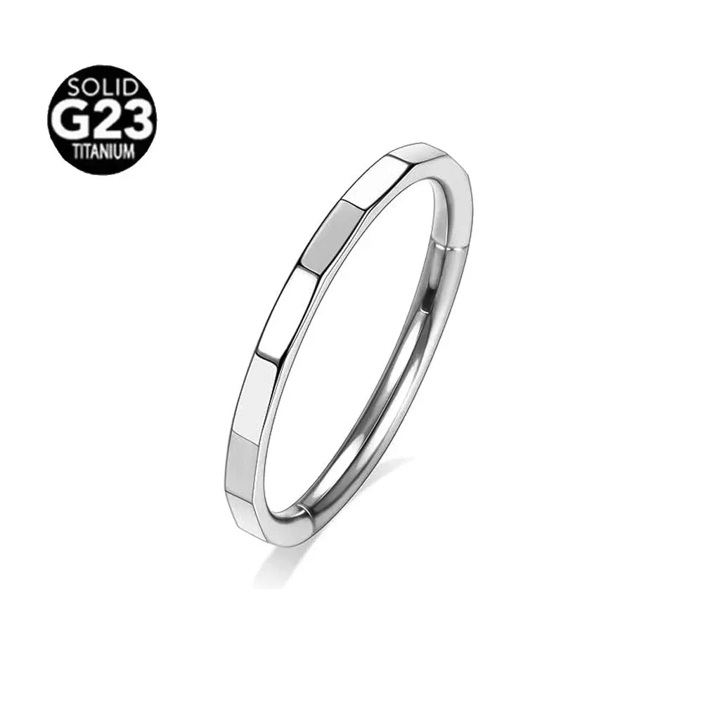 G23 Titanium Moon Septum Nose Ring