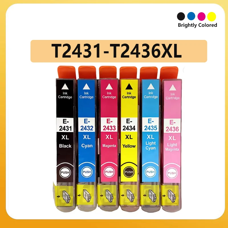 T2431-T2436 T2431 24XL Ink Cartridge for Epson Expression XP55 XP750 XP760 XP850 XP860 XP950 XP960 XP970 XP-55 XP-750 XP-760