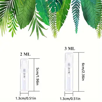 30/50/100 ks 2ml 3ml 5ml 10ml Přenosné prázdné znovu naplnitelné skleněné lahvičky na parfémy, kosmetické lahvičky, vzorky tenkých skleněných lahviček 8 nejlepší prodej dekantace parfému - №7