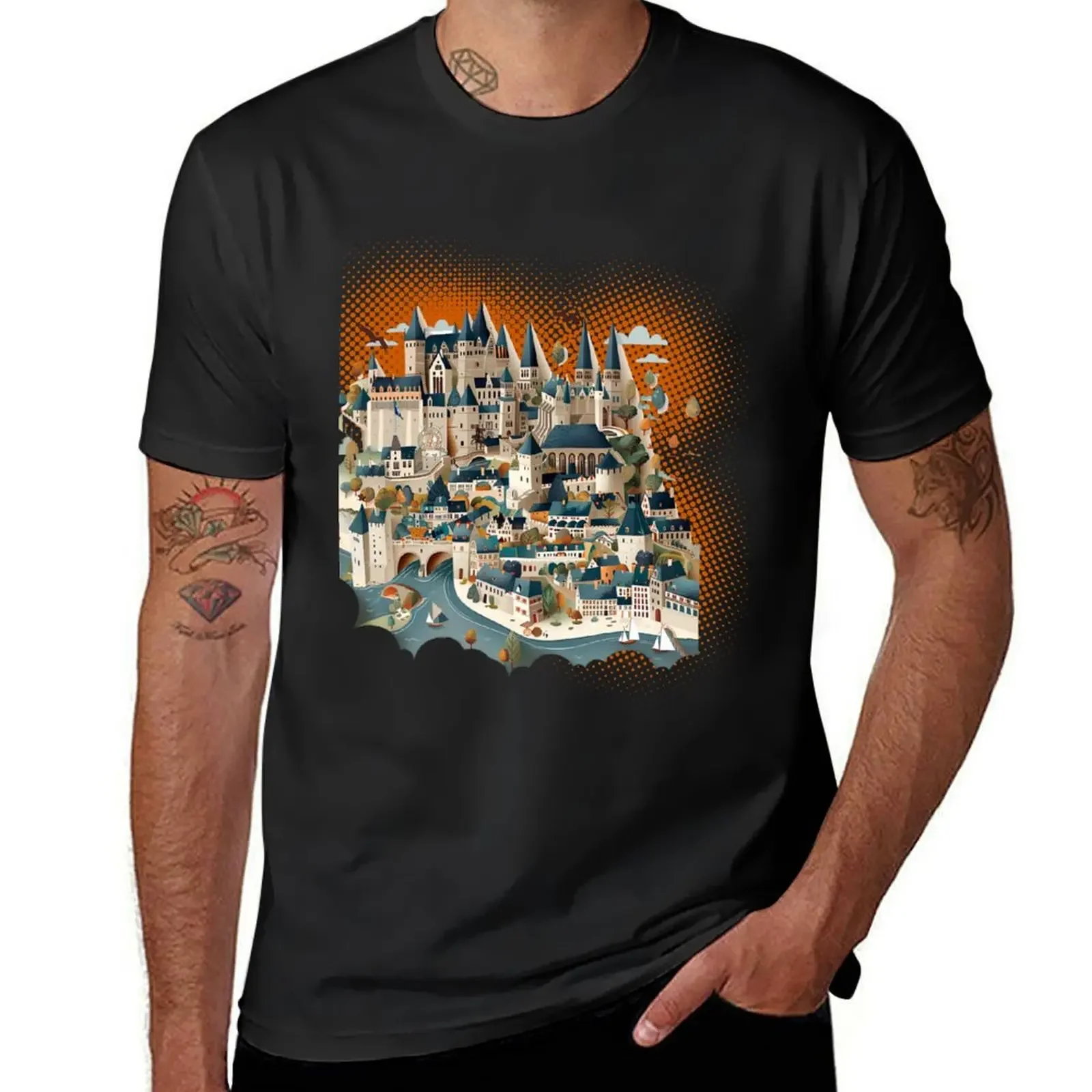 

Bayeux tapestry pattern 12 T-Shirt essential t shirt shirts graphic tee blanks Blouse mens t shirts