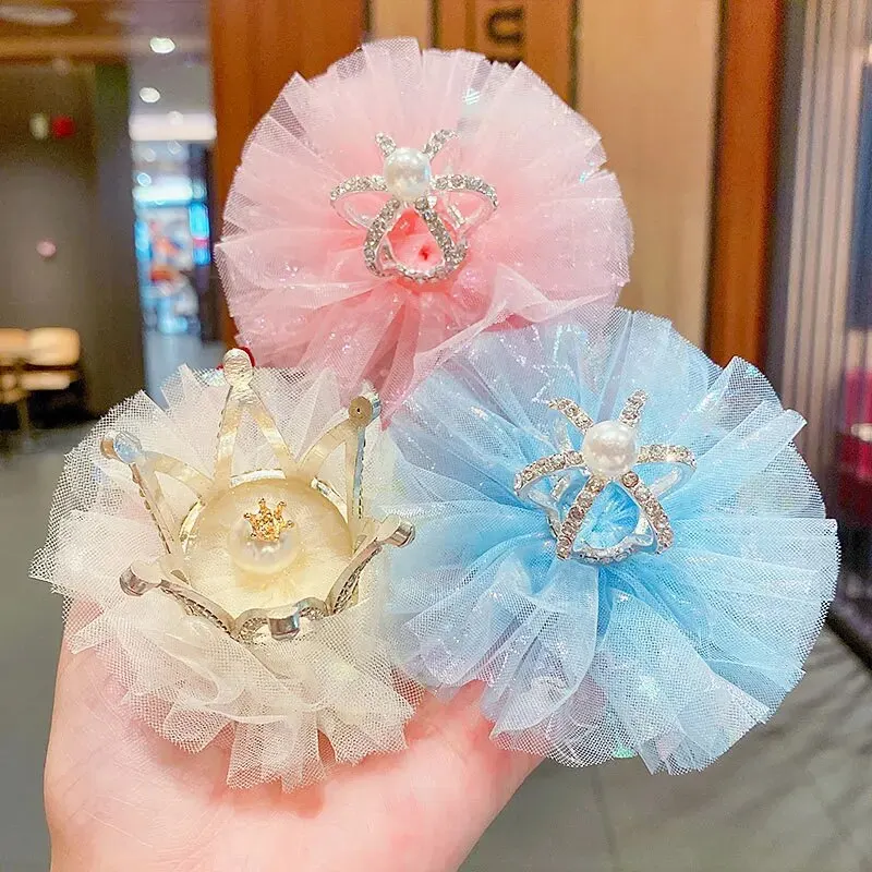 Big Crown Baby Hair Clips Cute Lace Girls Princess Hairpins Barrettes Kids Hair Accessories