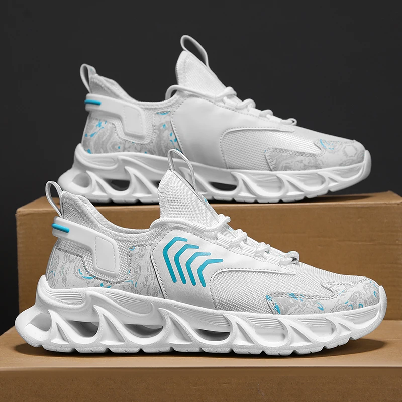 Sneakers Men Mesh Breathable Casual Men Shoes Lightweight Soft Sole Non-slip Men's Running Shoes Trend Athletic Jogging Footwear