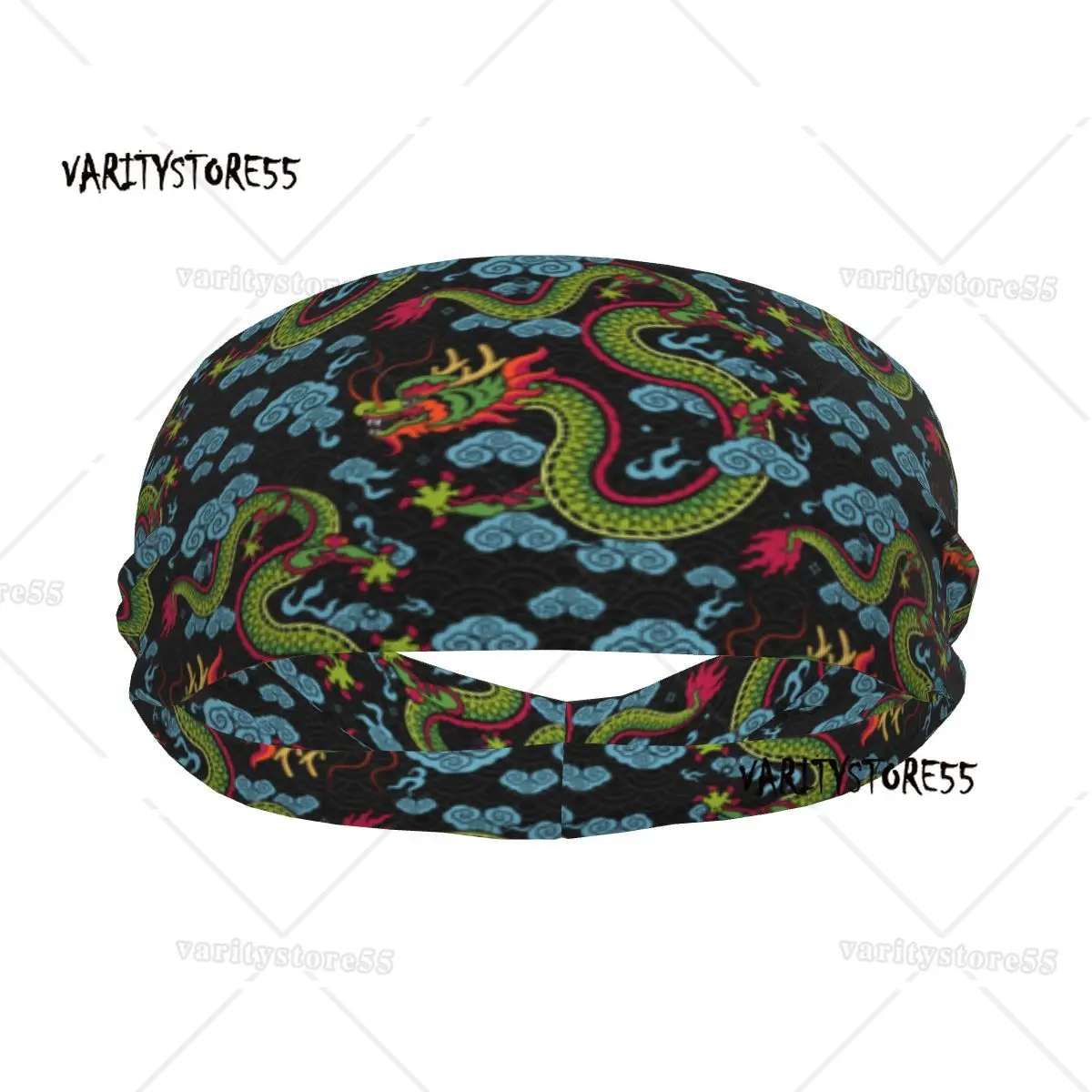 

Sports Headband Portable Hair Band Dragon Zodiac Sign Hair Wrap Brace Cycling Running Exercising Sweatband