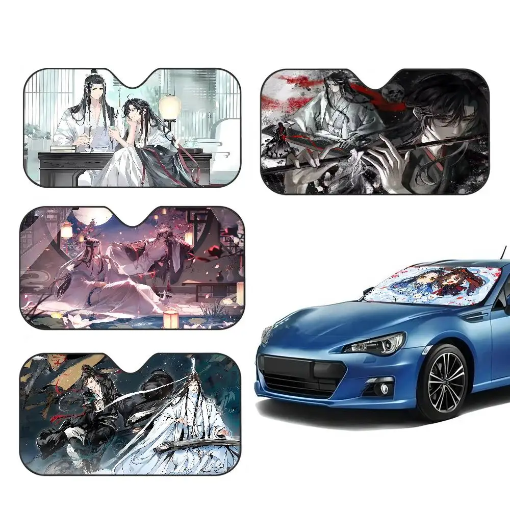 Anime Mo Dao Zu Shi Car Sunshade Shield Windshield Window Sun Blocker Cover Interior Protection for Truck SUV Visor Universal
