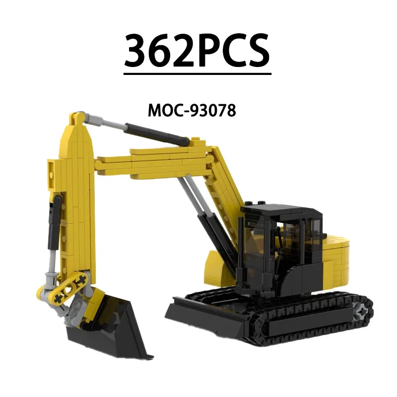 

MOC-93078 Building Block City Construction Excavator Model 362 Pieces Children Educational Birthday Christmas New Year Toy Gift