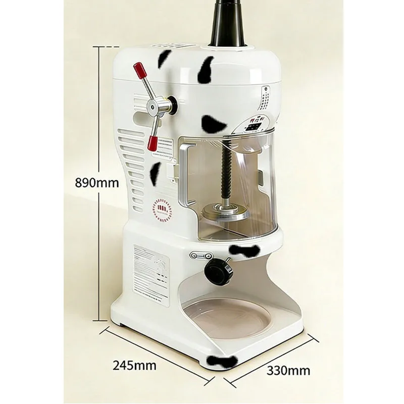 Commercial Snowflake Shaved Ice Maker, Adjustable Thickness Fancy  Ice Machine For Milk Tea Shop ‌One Click Start Operation Is S