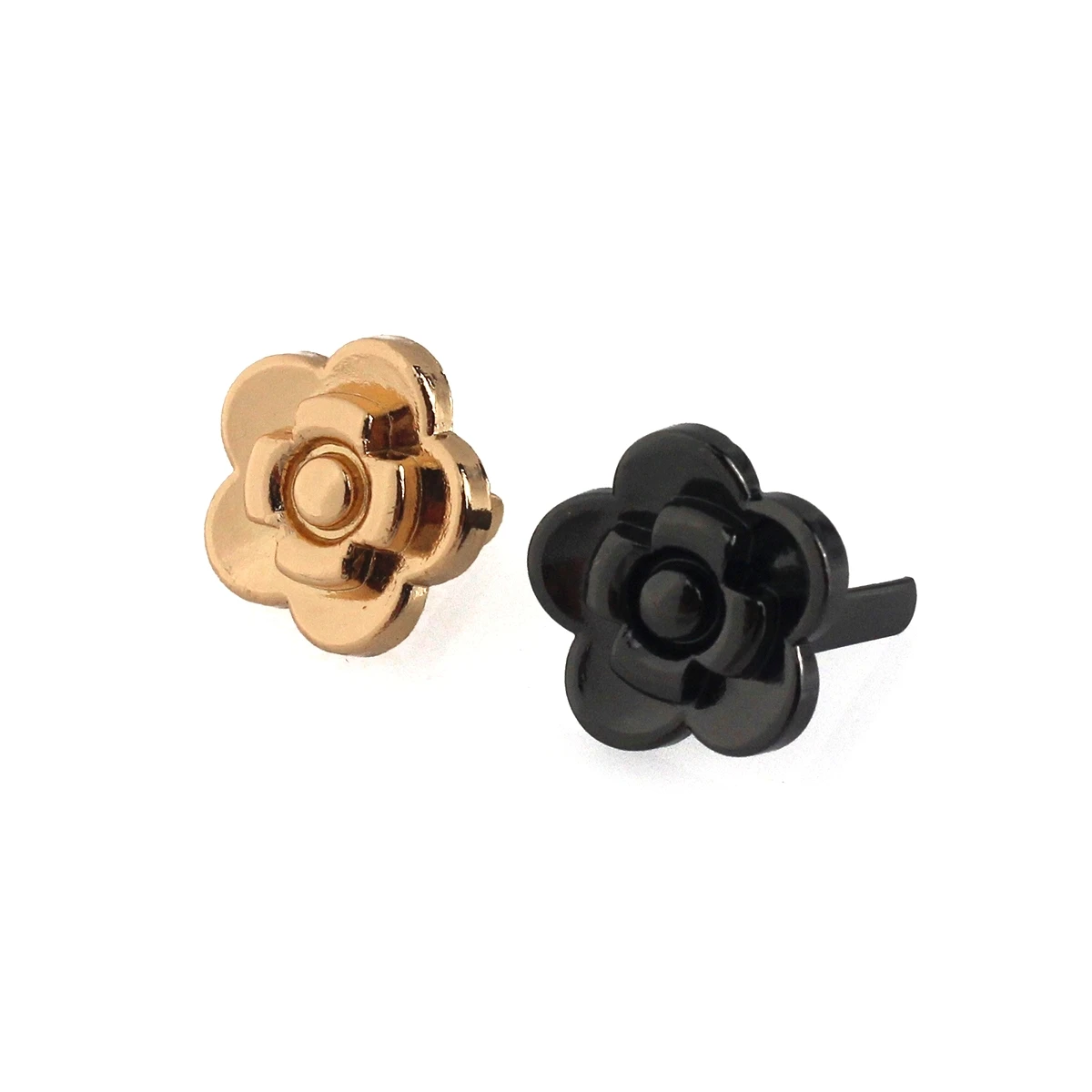 2pcs Metal Rose Flower Shape Buckle Fashion Clasp for Leather Craft Bag Strap Belt Handle Shoulder Garments Shoes Accessories