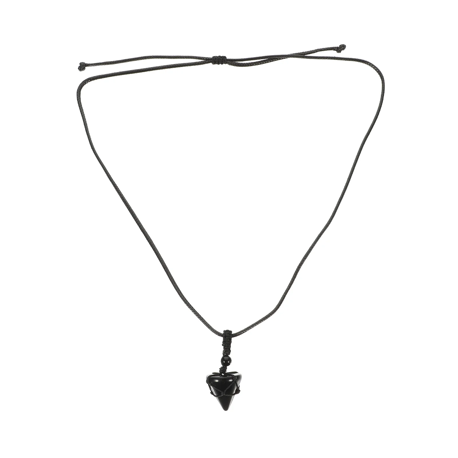 

Vintage Style Purple Crystal Pendant Necklace Natural Stone Jewelry Making DIY Craft Braided Rope Hanging Ornament for Women