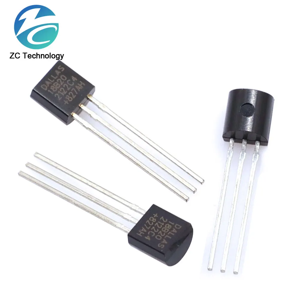 5PCS/LOT DS18B20 18B20 TO-92 Temperature sensor New and Origianl DS18B20 TO92 DS18B20 18B20