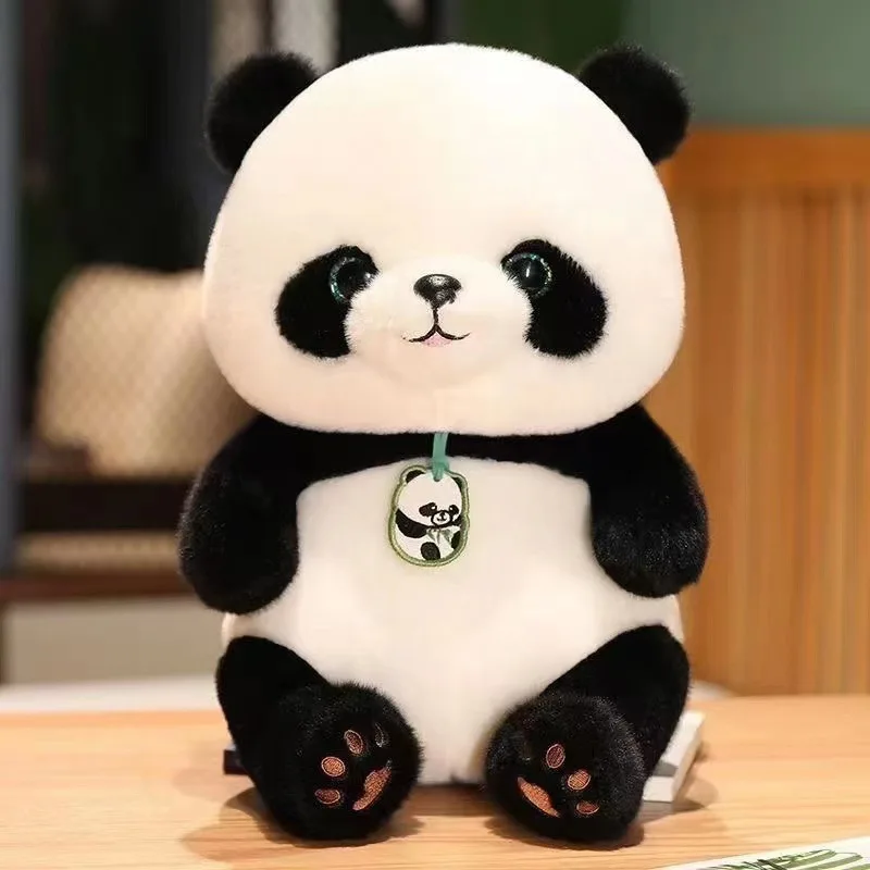 2024 nuovo cartone animato cuscino per bambini carino morbido cane di sabbia creativo peluche bambola cucciolo cuscino bambola regalo Panda fotografia puntelli