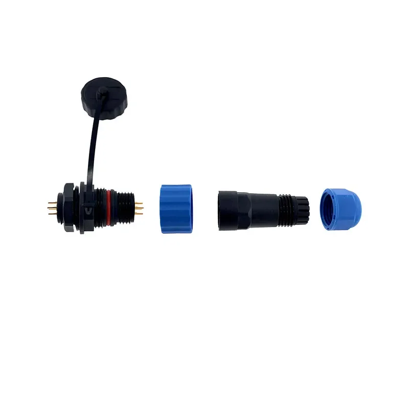SP16 Waterproof IP68 Power Cable Connectors Set Male Plug & Female Socket 2pin/3/4/5/6/7/8/9 Pin for Electrical Wiring