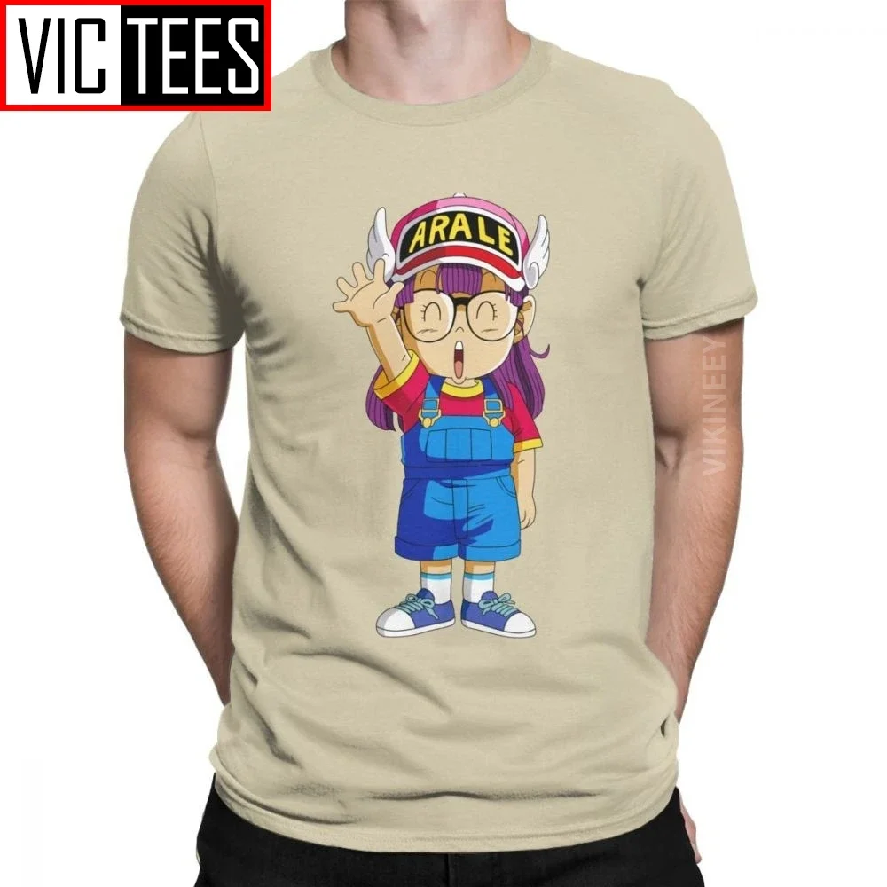 Arale Men's T Shirt Dr Slump Toriyama Anime Manga 90s Cute Robot 80s Casual T-Shirt Pure Cotton Wholesale