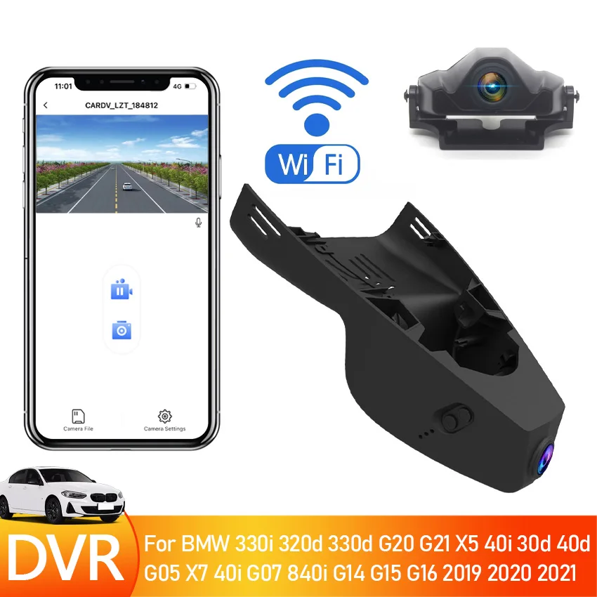 

Plug And Play Car DVR WIFI Dash Cam For BMW 330i 320d 330d G20 G21 X5 40i 30d 40d G05 X7 40i G07 840i G14 G15 G16 2019 2020 2021