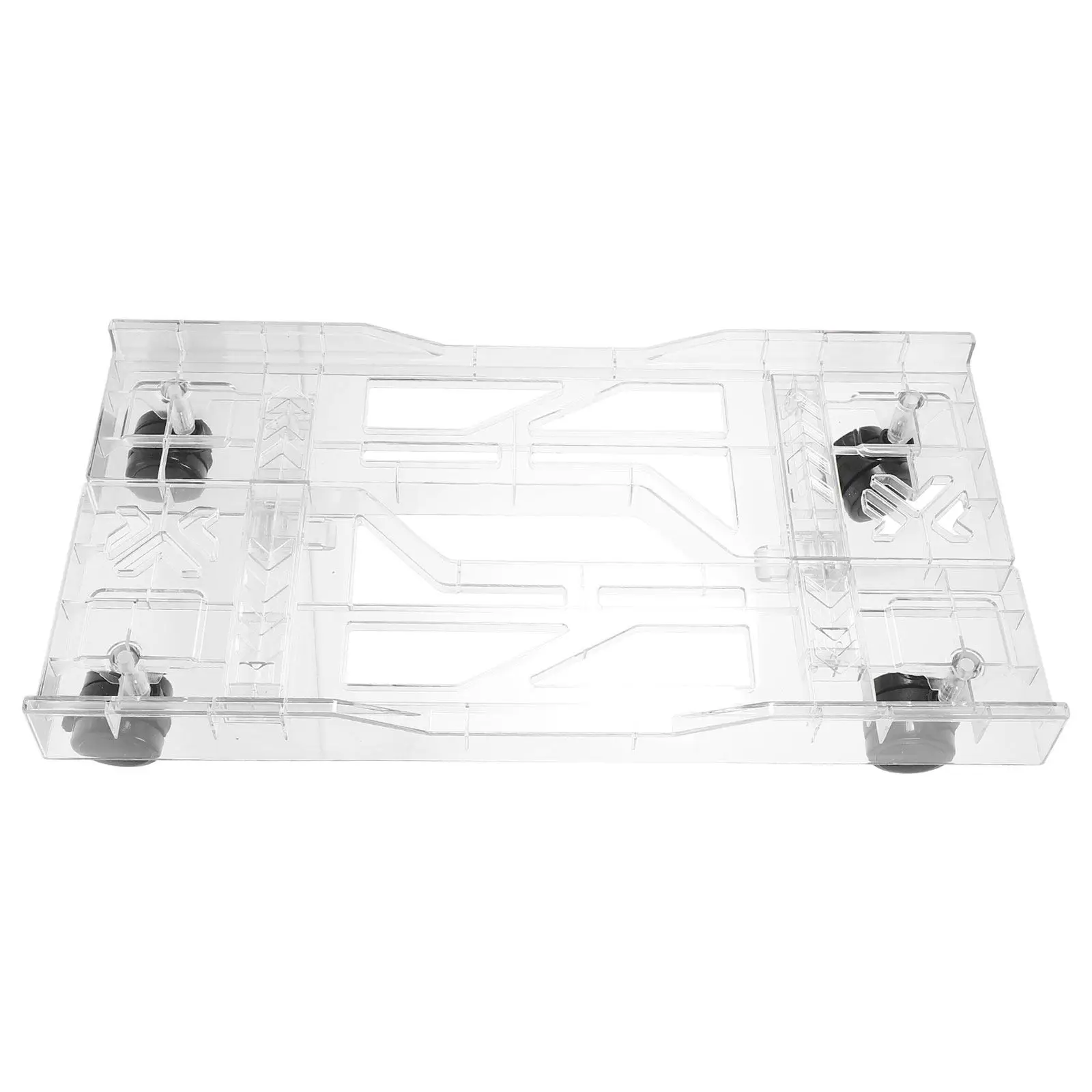 Adjustable Rolling Pc Tower Stand 4-Wheel Mobile CPU Holder Under Desk Platform Retractable Computer Tower Storage Rack
